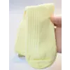 Sarı Sade Kadın Çorabı