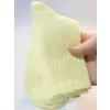 Sarı Sade Kadın Çorabı