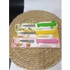 Sürbisa 3lü Set 61004 Sebze Bıçağı Pembe Sarı Yeşil