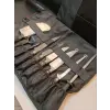 Sürbisa Çantalı Aşçı Gastronomi Handmade Bıçak Seti 9lu Set