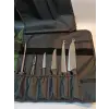 Sürbisa Kılıflı Sürmene Şef Bıçakları Seti Et, Ekmek, Sebze, Mutfak, İlk Şeflik Seti Hadnmade