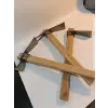 Sürmene Makas Çeliği 3lü Set Paltalı, Düz, Çatallı Kazma Seti Bahçe Tarla Hobi 45cm Profesyonel