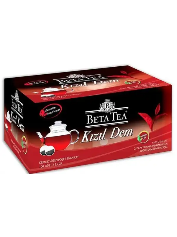 Beta Kızıl Dem Türk Çayı Demlik Poşet 100 X 3,2 gr