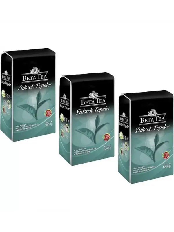 Beta çay Yüksek Tepeler Türk Çayı 1 kg x 3 lü