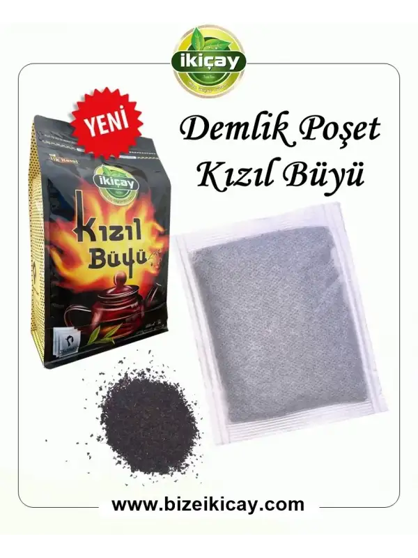 İkiçay Demlik Poşet Kızıl Büyü 700Gr