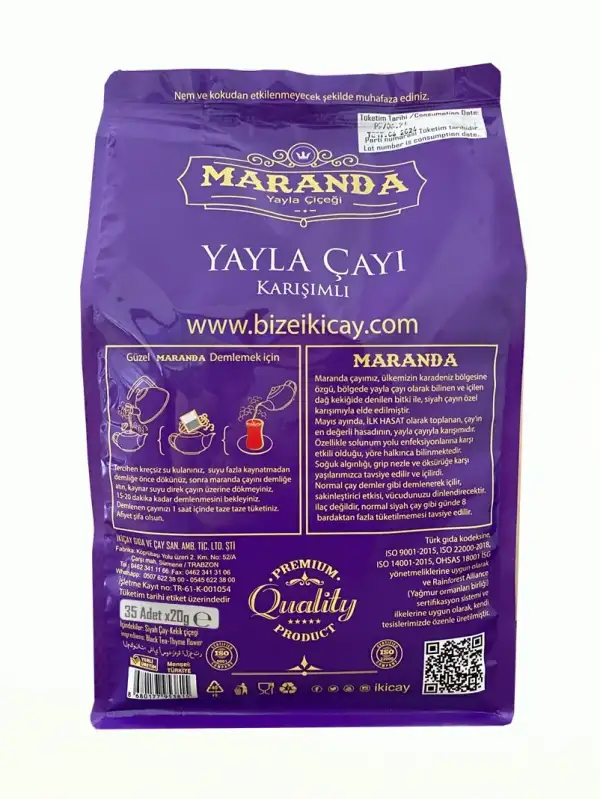 İkiçay Maranda Demlik Poşet 700gr