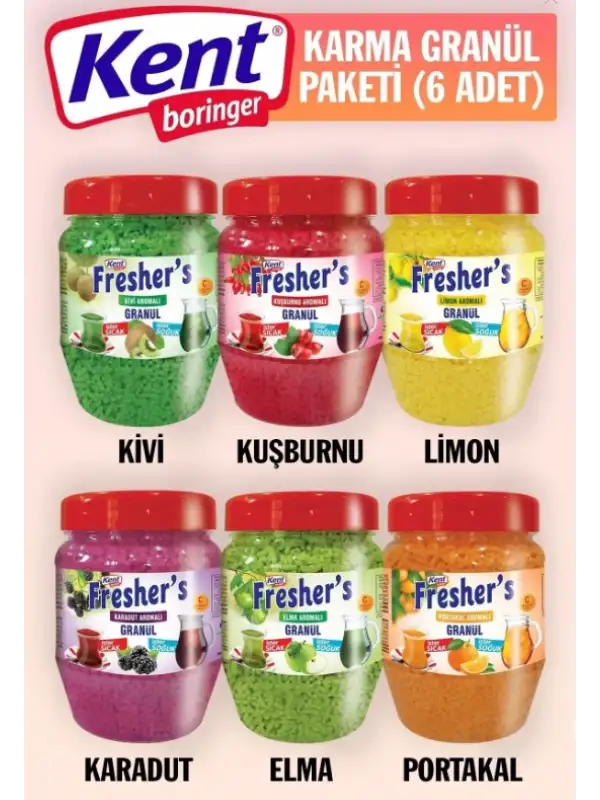 Kent Boringer Freshers Oralet Karışık Tüm Çeşitler 6lı Paket GDA00009