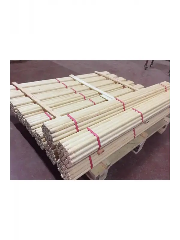 1. Sınıf A Kalite Ithal Fırınlı Çam Vidalı Fırça Süpürge Sapı 150 Cm - 30 Adet, 1 Bağ