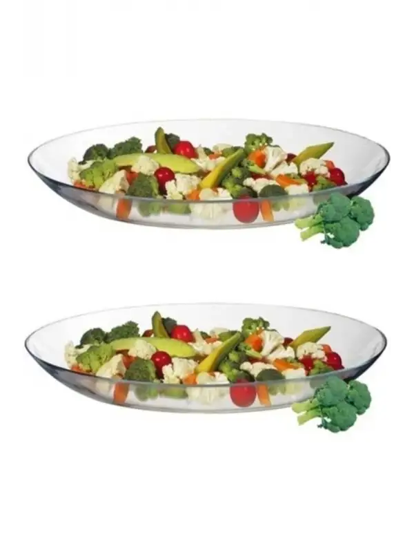 10358 Invitation 2 Li Oval Servis Kayık Tabak 25 Cm. Fma05206