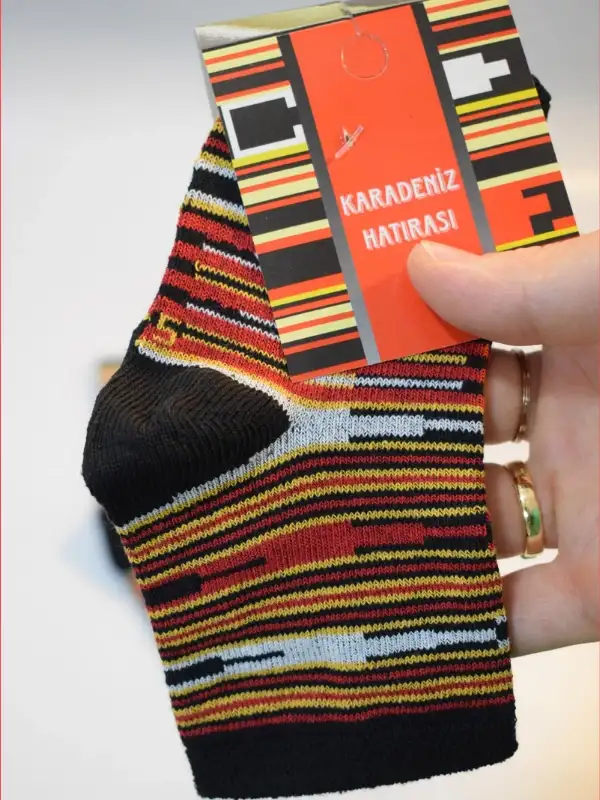 12’li Yöresel Çocuk Patik Keşan Çorap  Karadeniz Çorabı