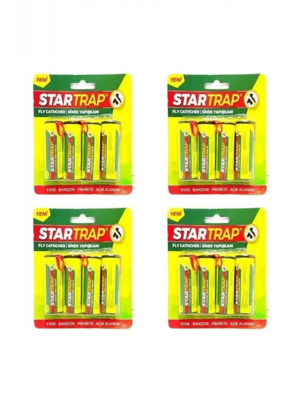 16 Adet Sinek Bandı Sinek Yapışkanı Kartuş Fly Cathcher
