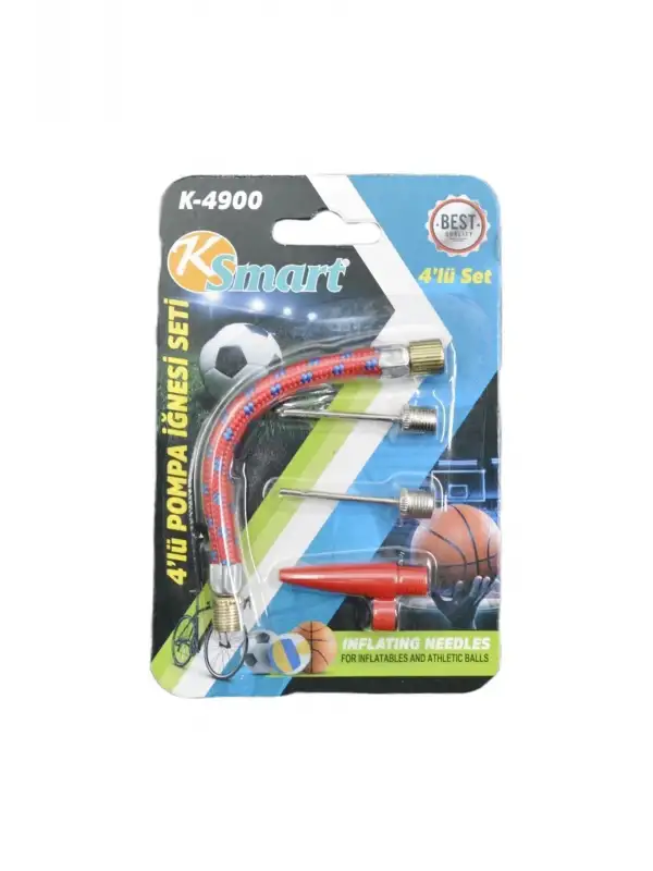 4 Lü Pompa Iğnesi Bisiklet Ve Top Şişirme Iğnesi K-4900 Gkh