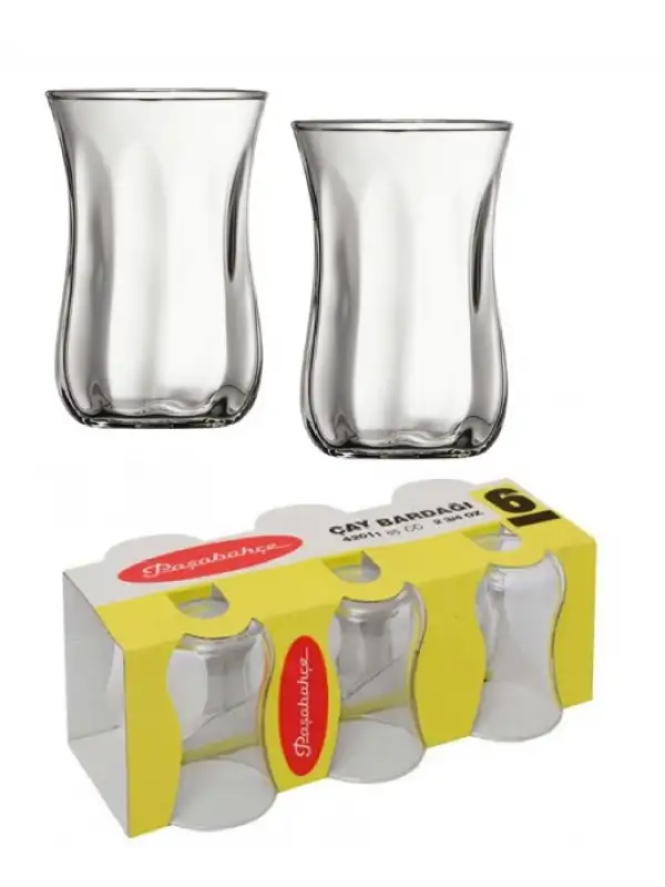 42011 6 Lı Optikli Çay Bardak