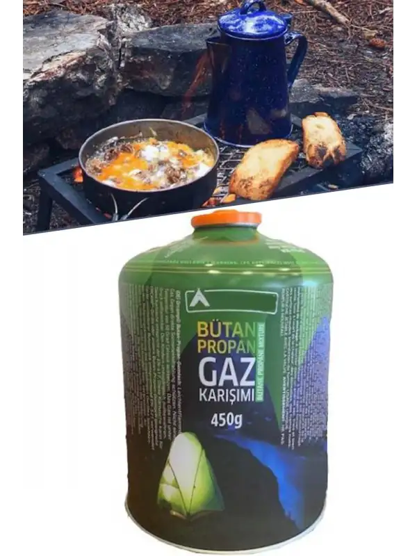 450 Gr Dev Boy Vidalı Kartuş Butan Propan Tüp Kamp Ocakları Için 1410