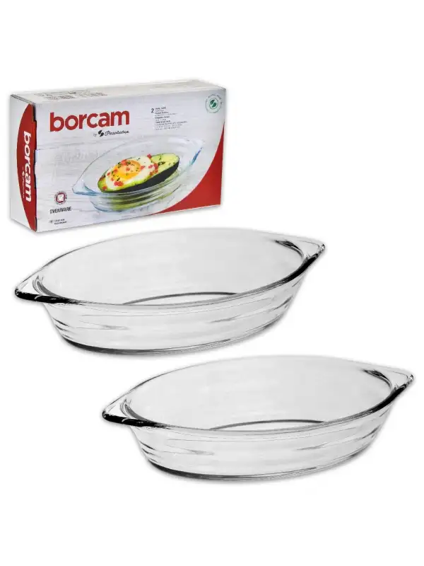 590007 Oval Borcam Tepsi 2 Li