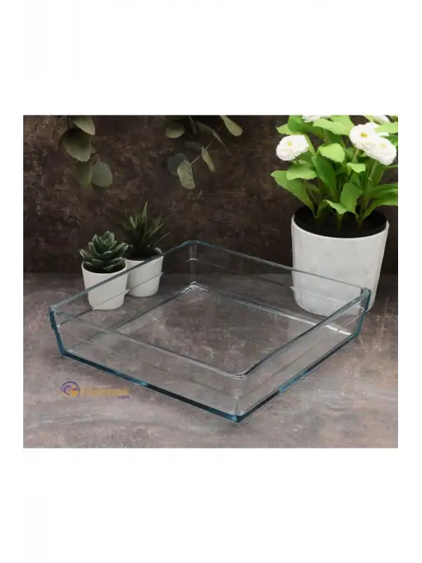 59314 Borcam Kare Fırın Tepsi PREMIUM 4100ml