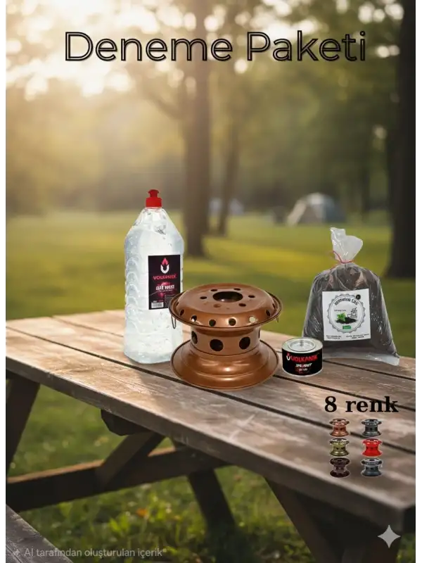 Osmanlı Kamp Ocağı Avantaj Paketi - Reşo Ocak + Yakıt + 500g Çay