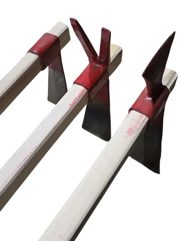 Kazma Seti Büyük Dövme Çelik Bahçe Kazması 120 cm Saplı - 3 Çeşit