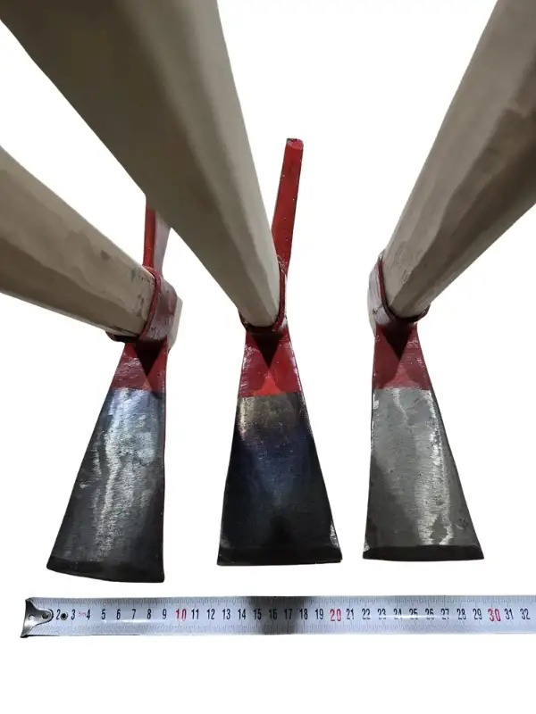 Kazma Seti Büyük Dövme Çelik Bahçe Kazması 120 cm Saplı - 3 Çeşit