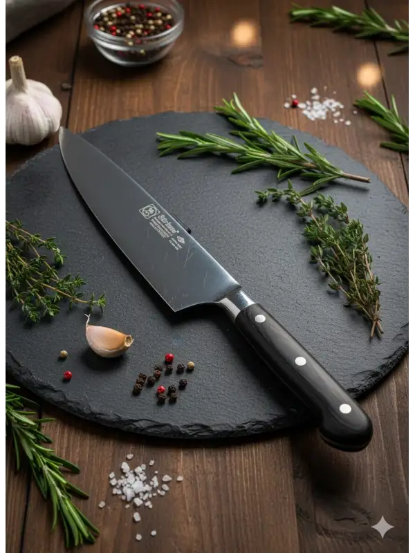 Sürbisa 61080-YM Profesyonel Şef Aşçı Bıçağı – Usta Keskinliğiyle Mükemmel Dilimleme Bıçak üzerine İsim Yazarız