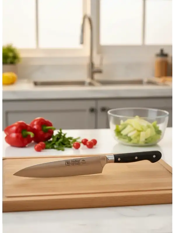 Sürbisa 61080-YM Profesyonel Şef Aşçı Bıçağı – Usta Keskinliğiyle Mükemmel Dilimleme Bıçak üzerine İsim Yazarız