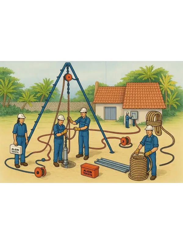 İskota Halatı 8mm Sentetik – Yüksek Mukavemetli, Hafif ve Dayanıklı – 600 Metre Makara (34 Kg)