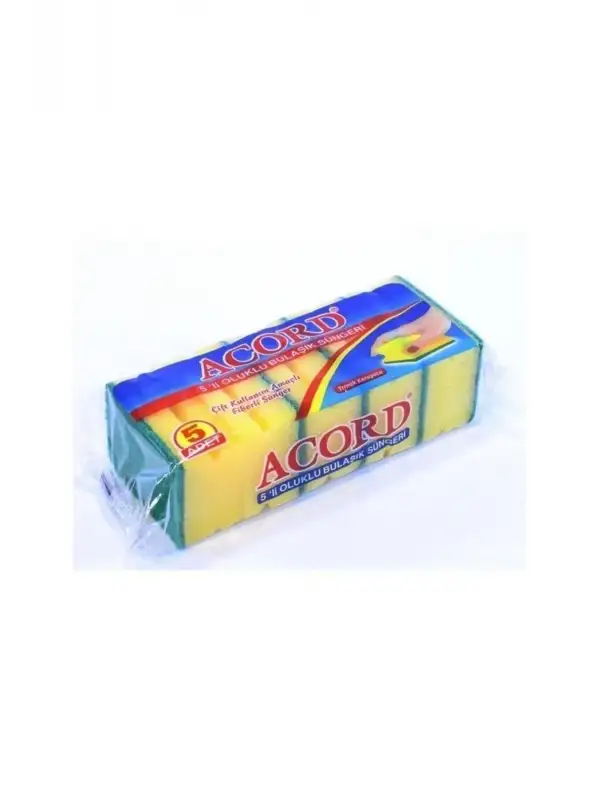 Acord 5 Li Oluklu Sünger