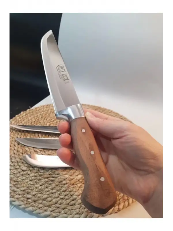 Ahşap Bıçak Seti Et Sebze Yüzme Sıyırma 4 Lü Mutfak Bıçağı Bileme Hediye