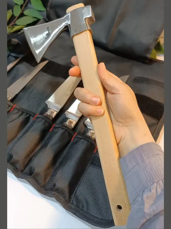 Ahşap El Yapımı Kılıflı Sürmene Et, Ekmek, Sebze, Mutfak, Kurban Palta Bıçakları Seti Hadnmade