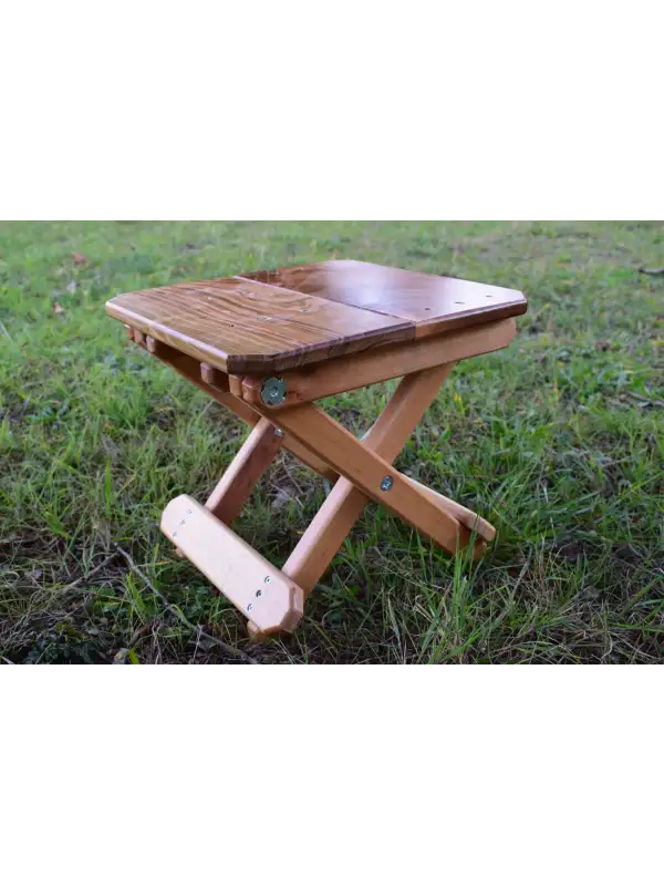 Ahşap Katlanır Tabure 1 Adet 230 kg Dengeli Yük