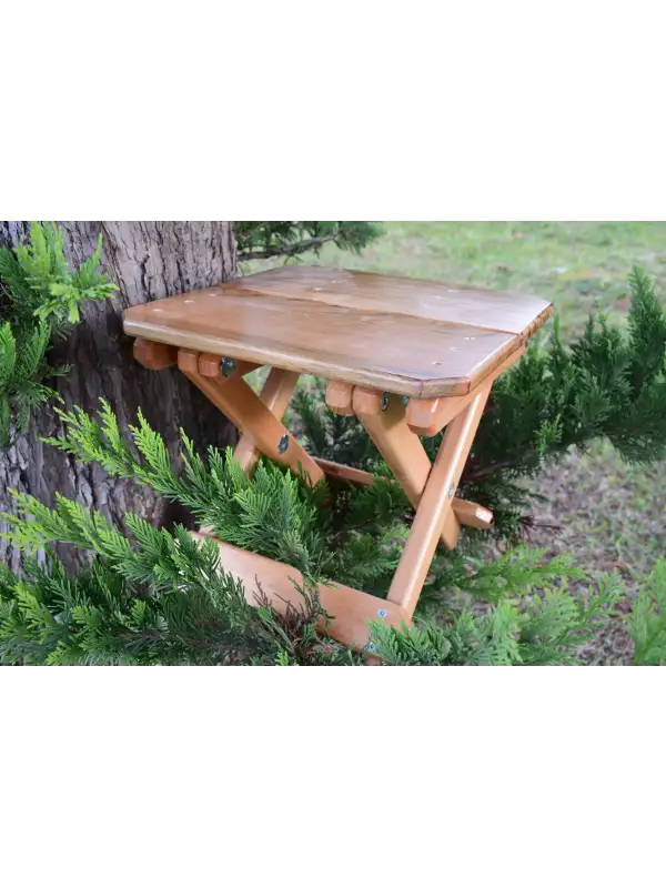 Ahşap Katlanır Tabure 1 Adet 230 kg Dengeli Yük