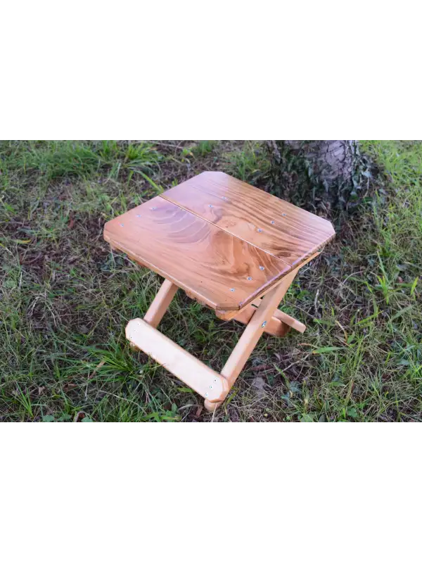Ahşap Katlanır Tabure 1 Adet 230 kg Dengeli Yük