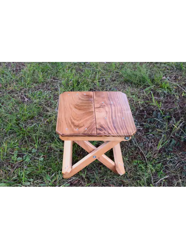 Ahşap Katlanır Tabure 1 Adet 230 kg Dengeli Yük