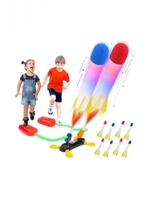 Air Rocket Duello Oyuncak Seti 2 Işıklı Roket 2 Işıksız Yedek Roket Ile Beraber