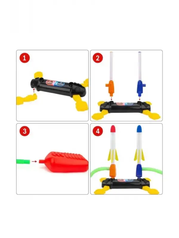 Air Rocket Duello Oyuncak Seti 2 Işıklı Roket 2 Işıksız Yedek Roket Ile Beraber