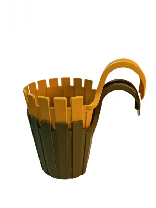 Akasya Balkon Saksı İkili Kolay Askı  1,5 Lt