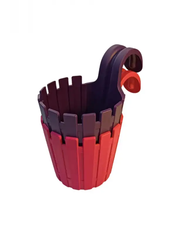 Akasya Balkon Saksı İkili Kolay Askı  1,5 Lt