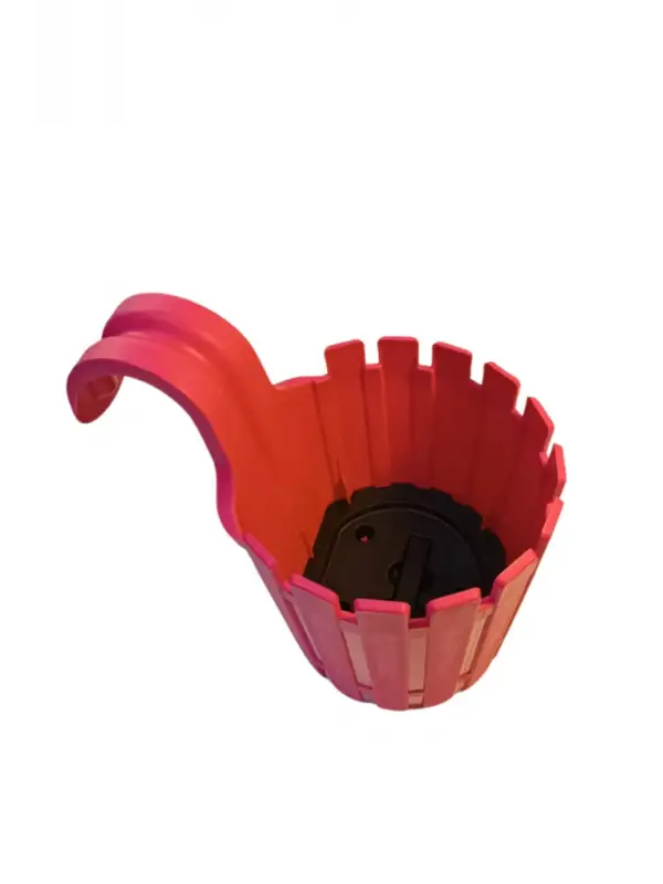 Akasya Balkon Saksı Tekli kolay Askı 30 Pembe 1,5 Lt Denge Aparatlı