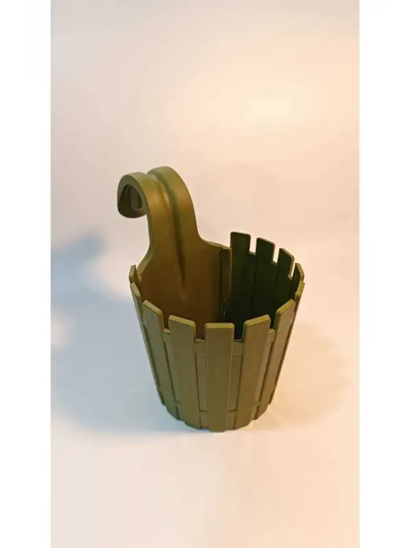 Akasya Balkon Saksı Tekli kolay Askı 30 Y.Yeşil  1,5 Lt Denge Aparatlı