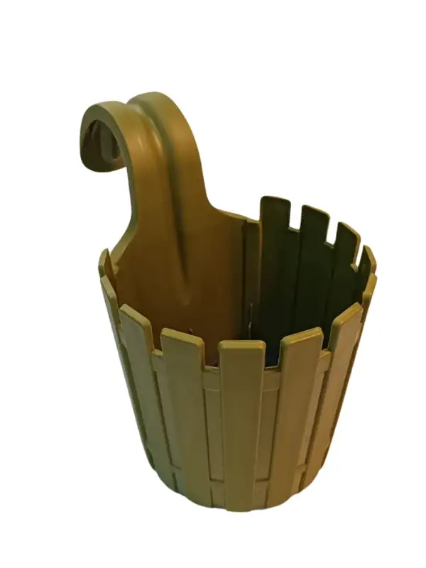 Poliwork Akasya Balkon Saksı Tekli kolay Askı 30 Y.Yeşil  1,5 Lt Denge Aparatlı