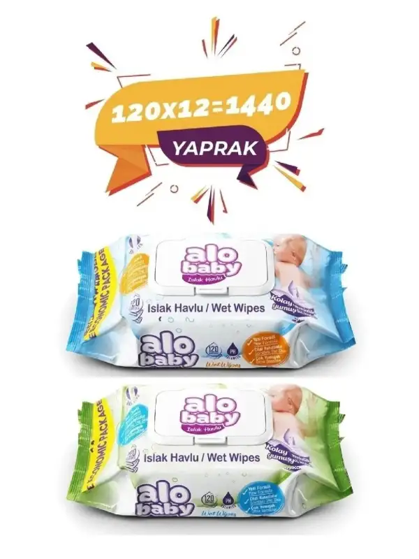 Alobaby 120 Li Ekonomik Islak Mendil