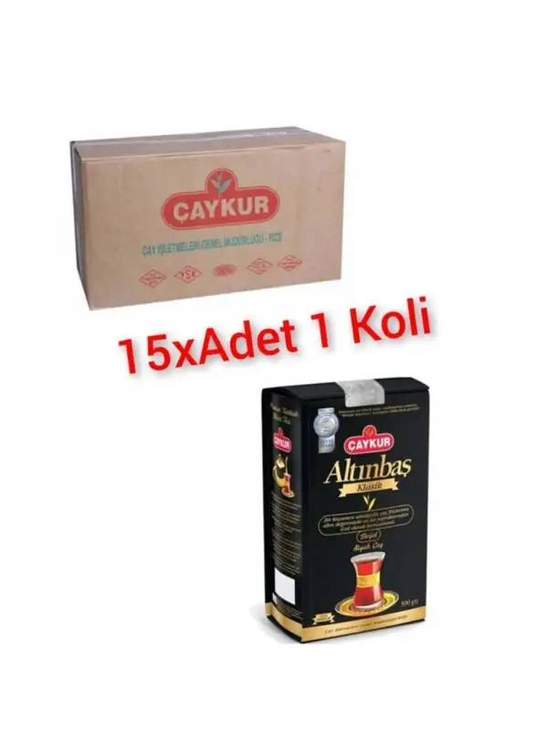 Çaykur Altınbaş Siyah Çay 500 G (15 Adet / 1 Koli / 7,5 KG)