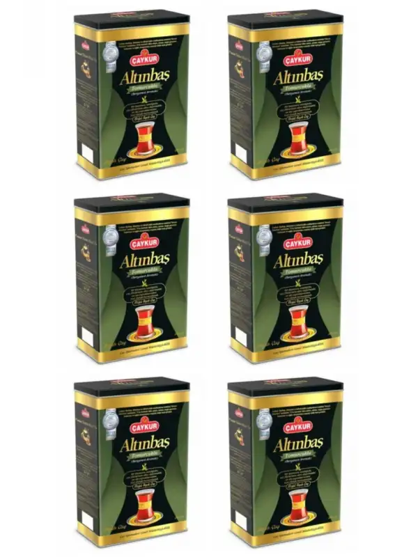Çaykur Altınbaş Bergamotlu Siyah Çay Teneke 400 G (6 Adet / 2,4 KG)