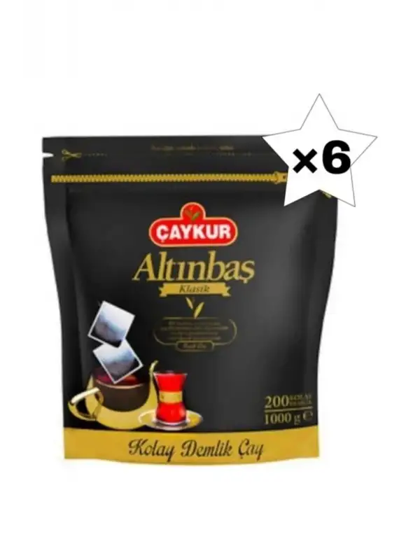Altınbaş Klasik Siyah Kolay Demlik Poşet Çay 6 Paket 200 X 5 G 6 Paket