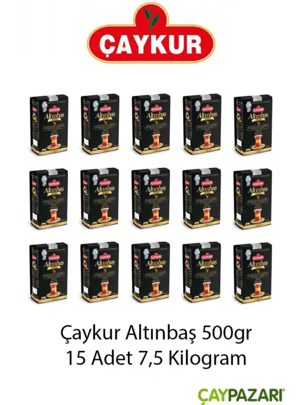 Altınbaş Klasik Doğal Siyah Dökme Çay 500gr x 15 Adet - 1 Koli
