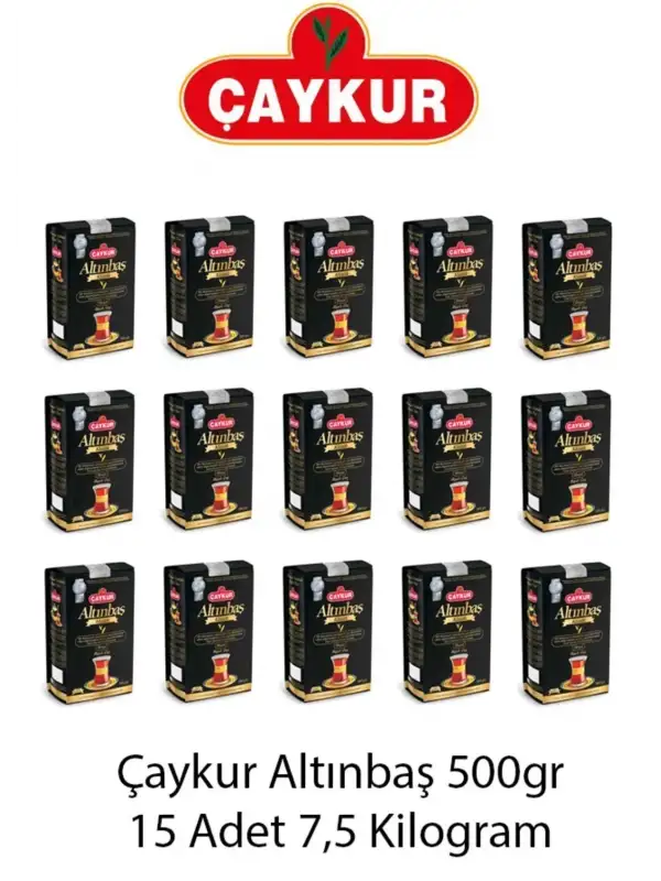 Altınbaş Klasik Doğal Siyah Dökme Çay 500gr X 15 Adet - 1 Koli