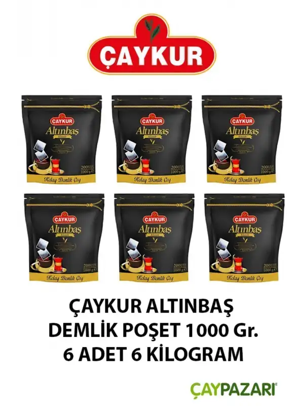Altınbaş Klasik Siyah Kolay Demlik Poşet Çay 6lı 200 X 5 G