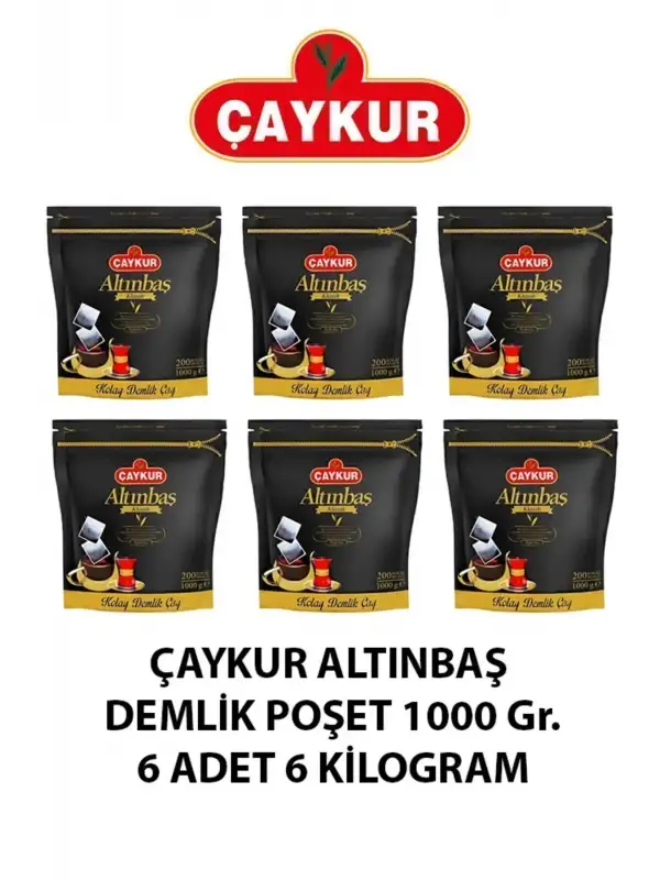Altınbaş Klasik Siyah Kolay Demlik Poşet Çay 6lı 200 X 5 G
