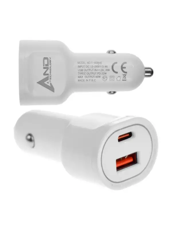 And 40 W Dual Port Araç Şarj 3,4 A And-705
