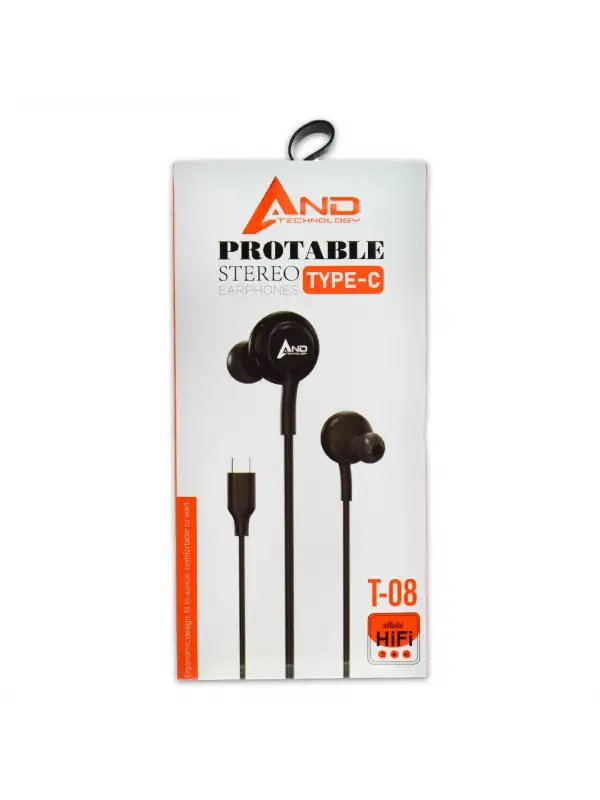 And Type-c Kulaklık And-t08